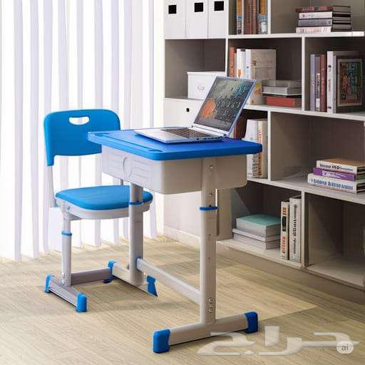 مكتب وكرسي دراسي للأطفال - لون ازرق لون وردي64244446817410111