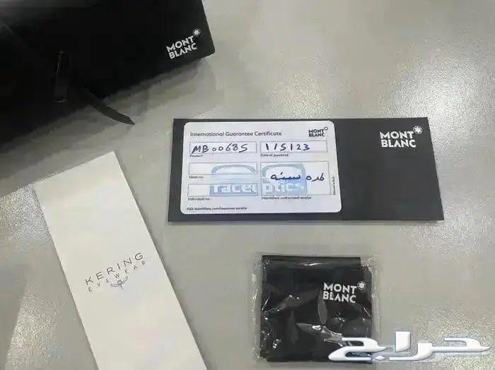 نظارة مون بلان MontBlanc أصلية جديدة مع كامل ملحقاتها64256284645505111