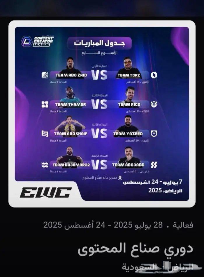 Content Creators League ticket required for Thursday's match Power vs Falcon64247713368449110