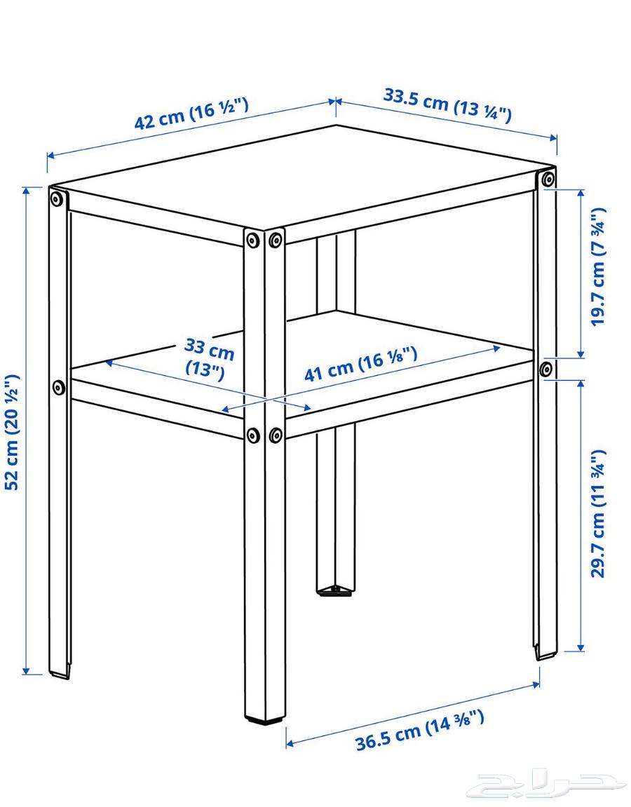 طاولة سرير جانبية ايكيا64242456122753114