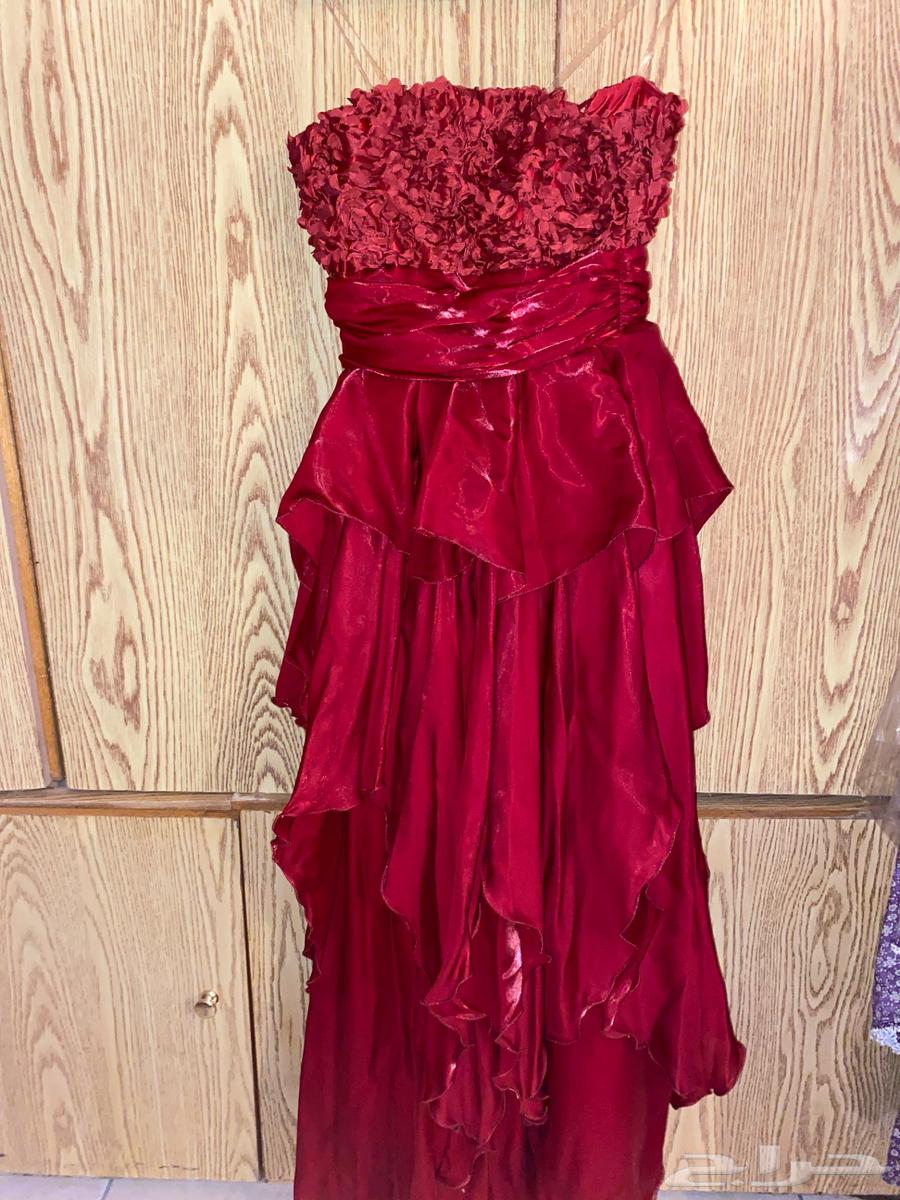 فستان احمر لبسة وحدة جميل مقاس سمول ومناسب للطول او مع كعب64236294366977113