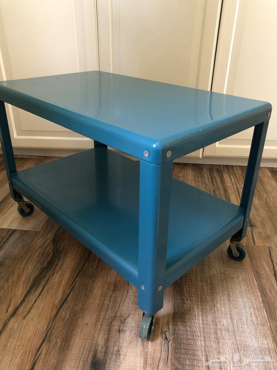 طاوله بعجلات زرقاء64242825888259114