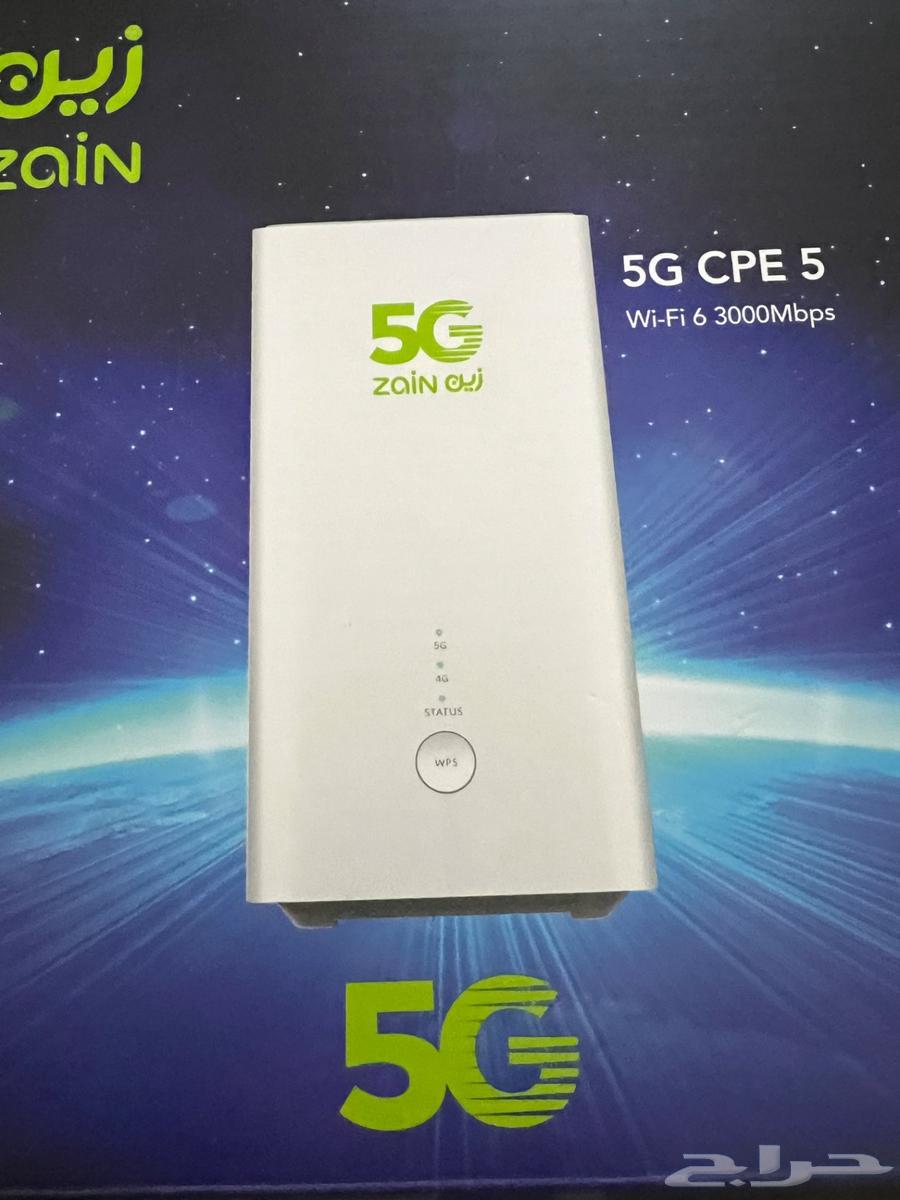 5G CPE Router 5 from Zain, New, Works with All SIM Cards64243342683394110