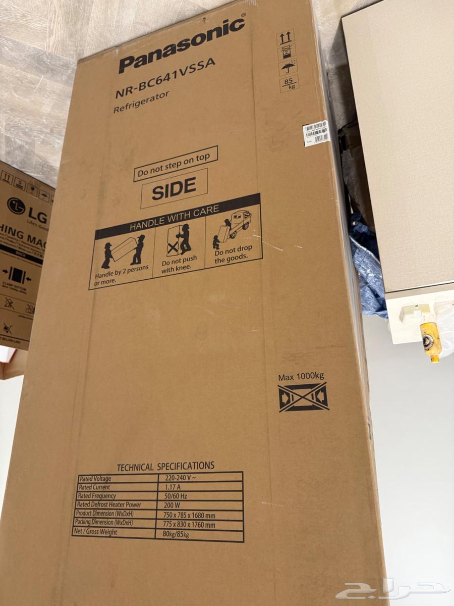 ثلاجة بناسونيك جديده لم تستخدم Panasonic64252799422339114
