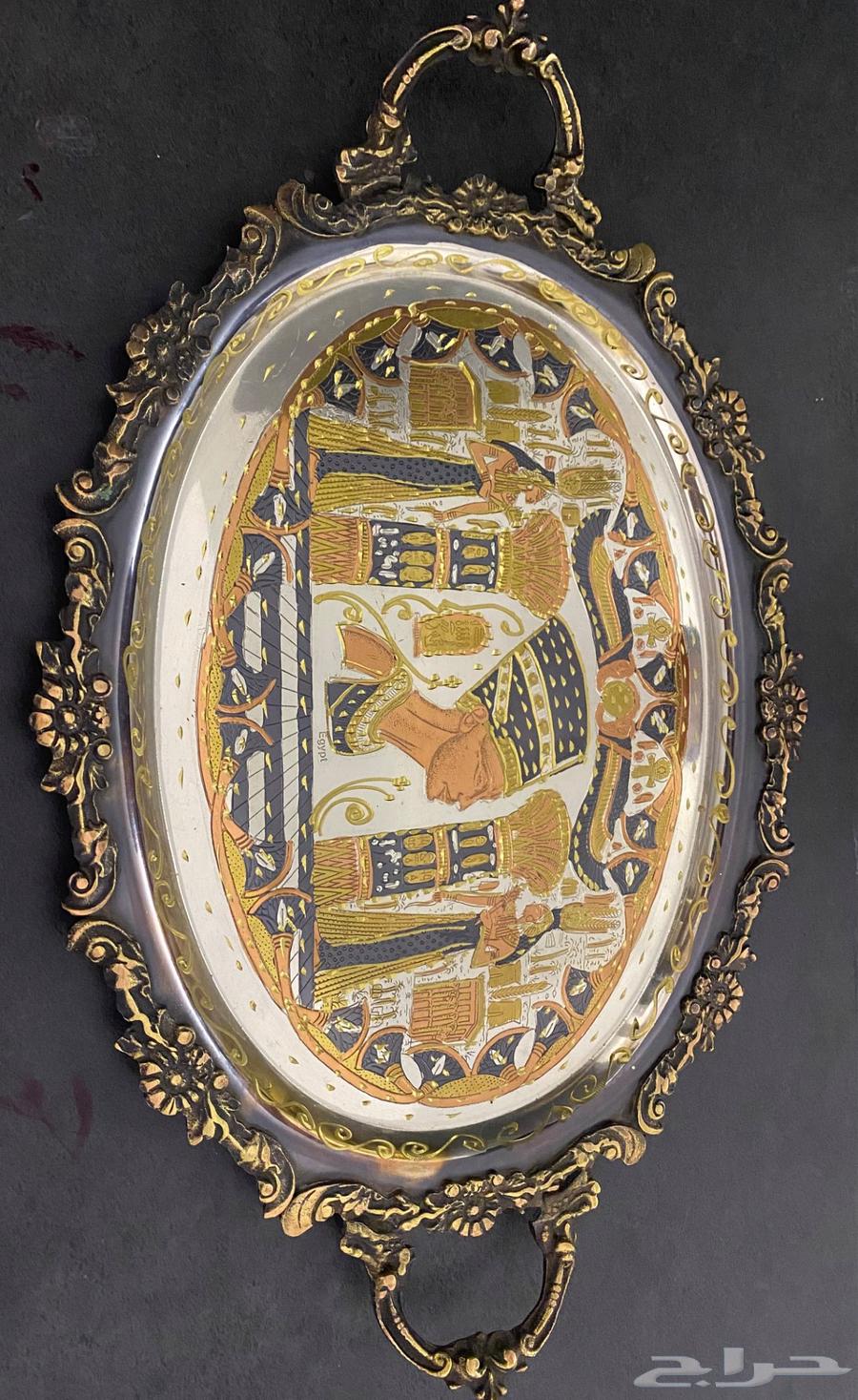 صينية نحاسية للتقديم أو الزينة64248505275265110