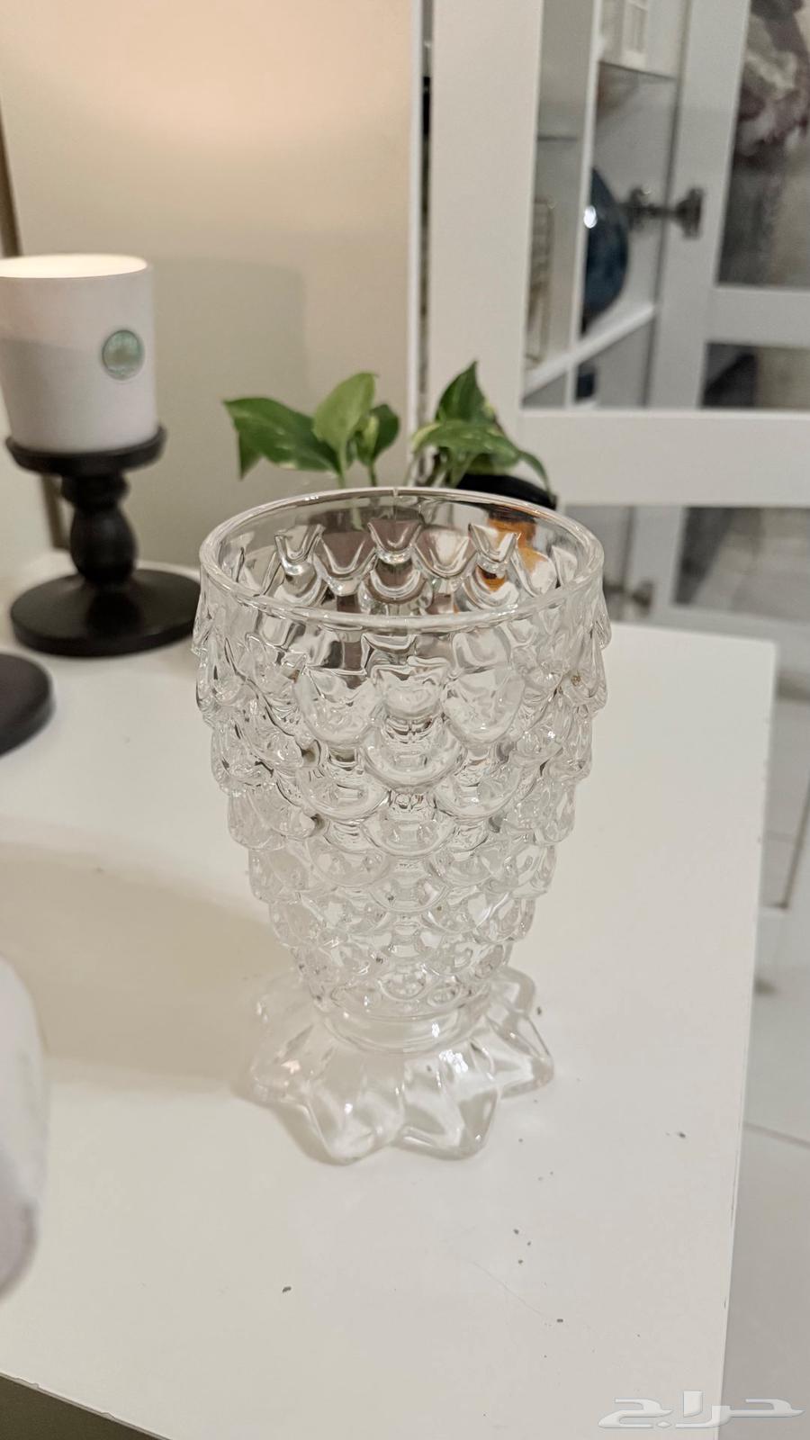 Elegant glass vase in the shape of a dragonfly tail64234454524675110