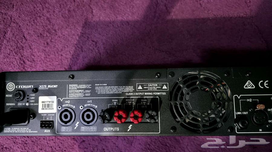 جهاز مضخم صوتي (أمبليفير) طراز كراون Crown XLS 1502 DRIVE 264243023133953112