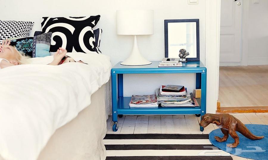 طاوله بعجلات زرقاء64242825888259110