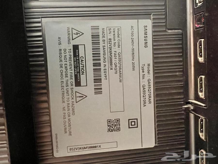 شاشة سامسونج  4K QLED للبيع (مكسورة).64241240228738111