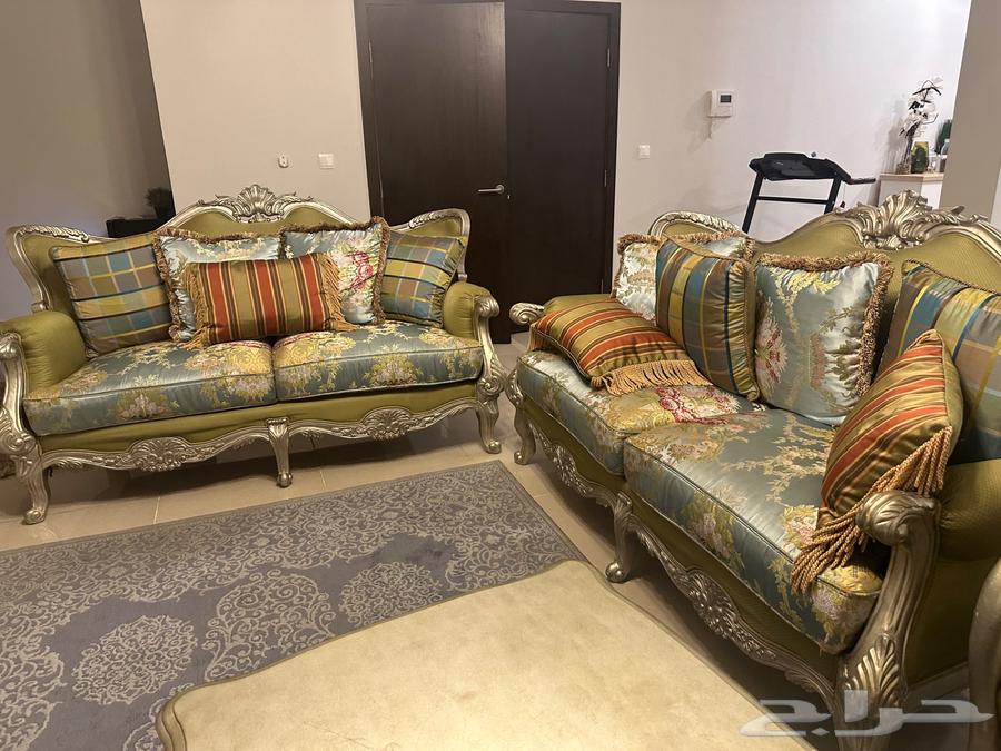 كنب عدد خمس قطع 2 مفرد كبير وثنين ثنائي وواحد طويل64249424953859110