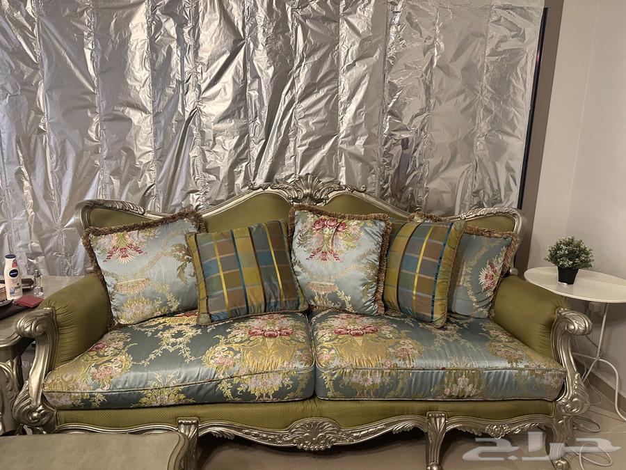 كنب عدد خمس قطع 2 مفرد كبير وثنين ثنائي وواحد طويل64249424953859112