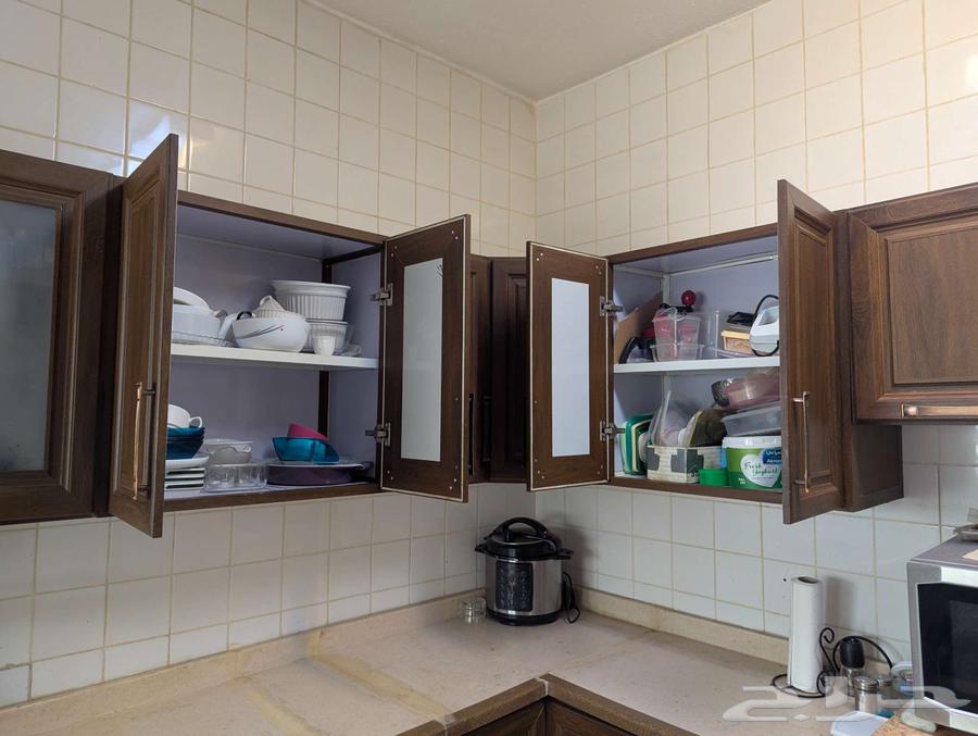 خزائن مطبخ مع حوض، بتصميم خشبي64244076653697111