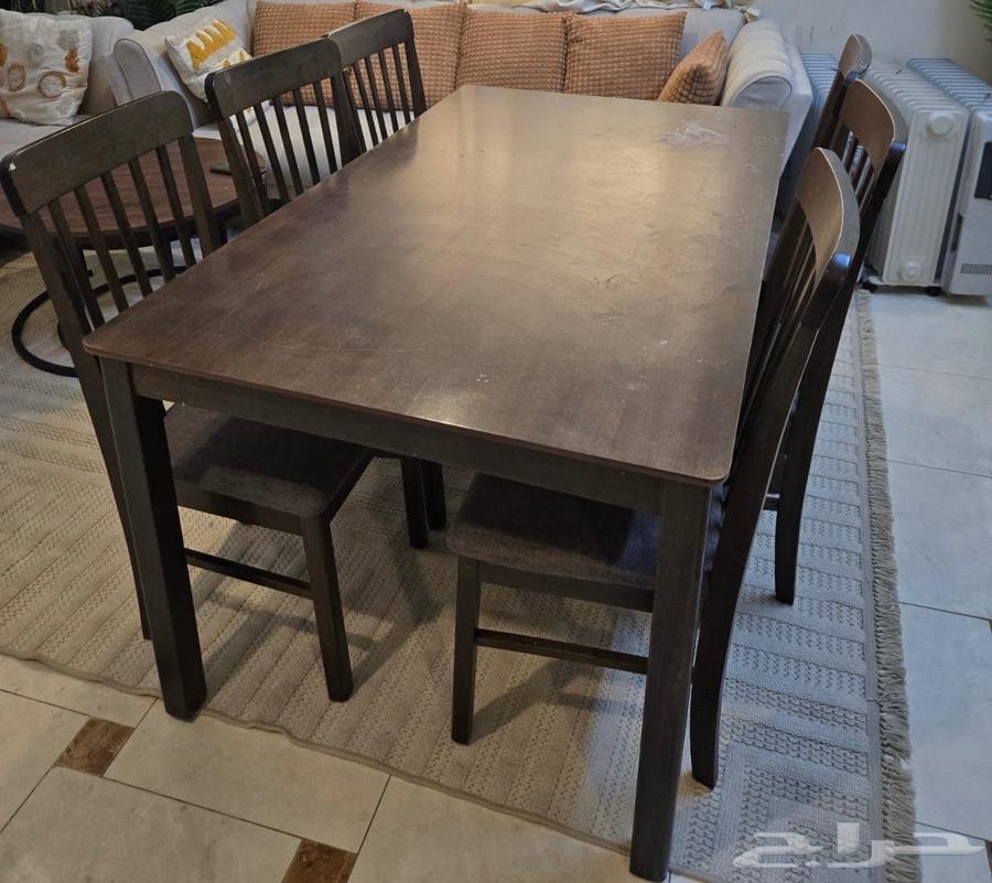 طاوله طعام مع سته كراسي64252480787203112