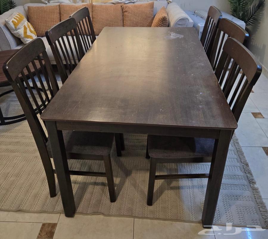 طاوله طعام مع سته كراسي64252480787203111