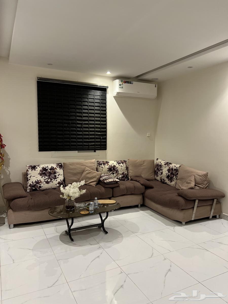 كنب تركي حرف L وغسالة شبه جديدة ودولاب64215173735171110