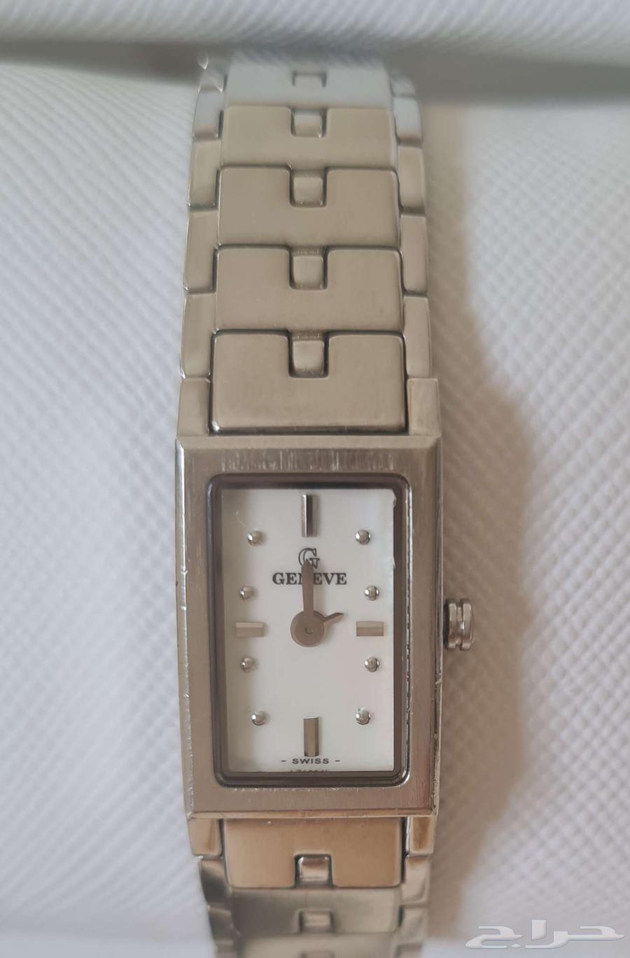 ساعة يد نسائي شبه جديدة ماركة Geneve الأصلية64264293280129111