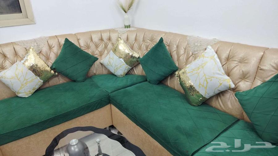 كنب متصل ست قطع نظيف مع الستاره والطاولة64260986599297111