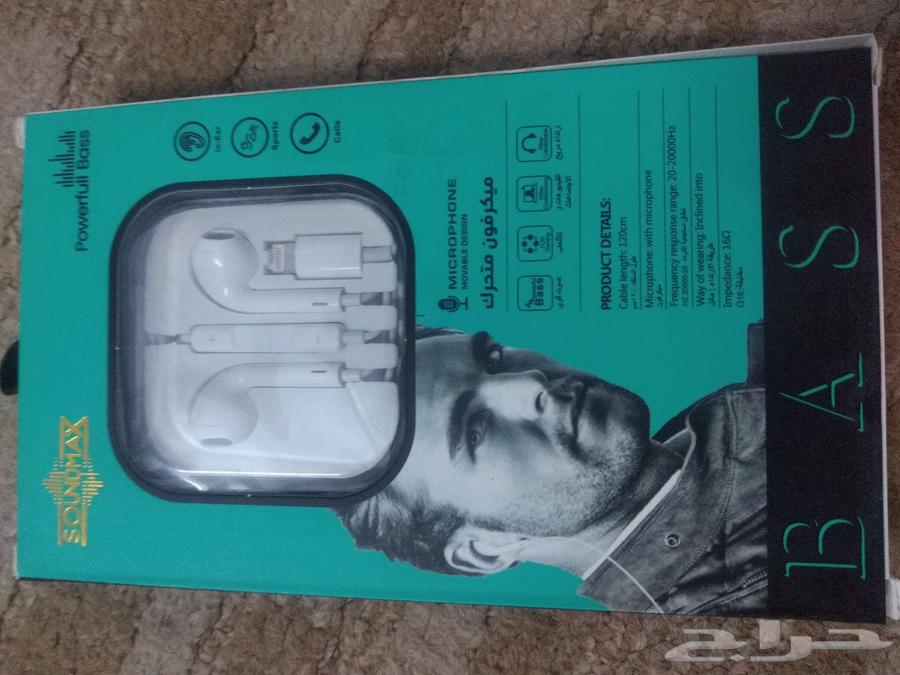 سماعة ايفون سلك جديده لم تستخدم64262195383554110