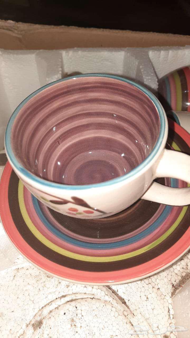 طقم صحون شبه جديد64622253414915110