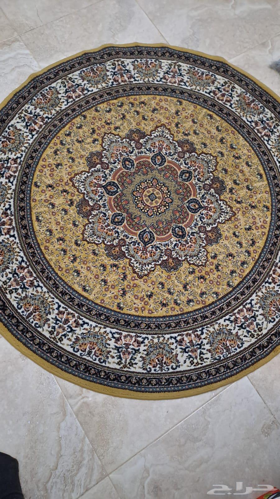 سجاده صناعه تركيه بحاله جيده جدا دائريه بقطر متر ونصف64253285814914110