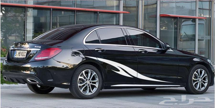 استيكر زينة ديكور PVC لجميع السيارات لون اسود 160 في 19 سم64440887469185114