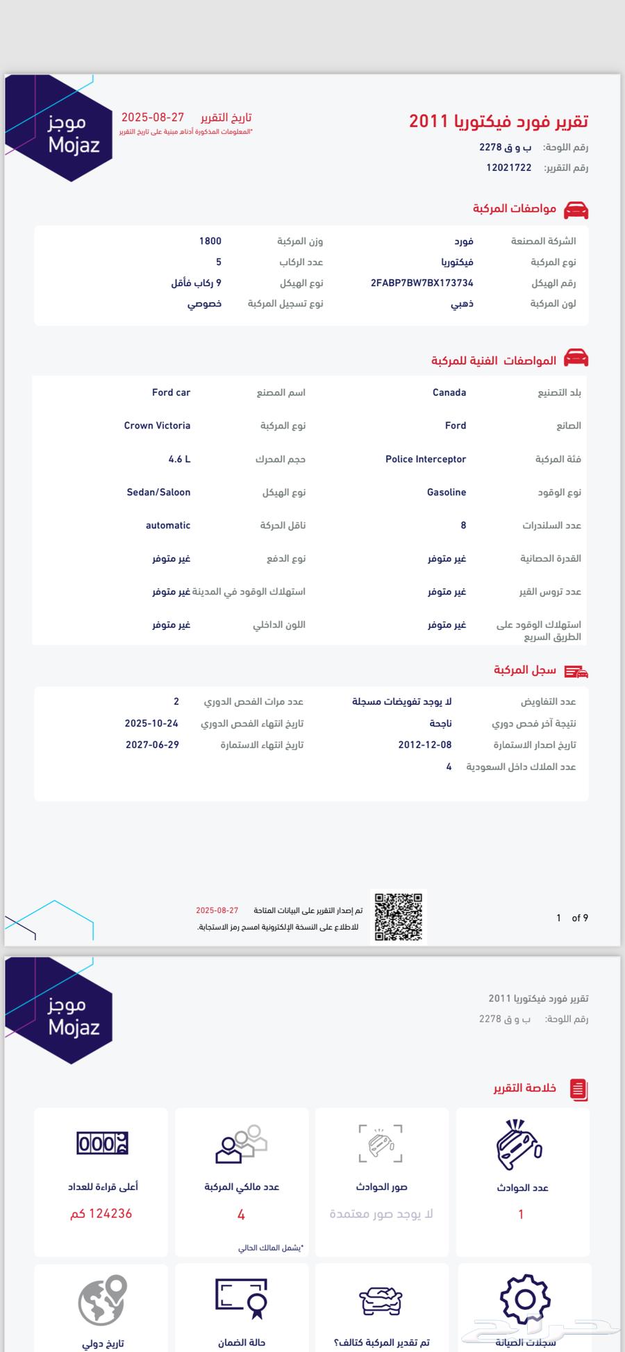 فورد شبه مخزن فكتوريا 2011 سعودي فل64451203752321114