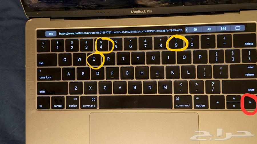 ماك بوك برو 2016 تتش بار64344257985538110