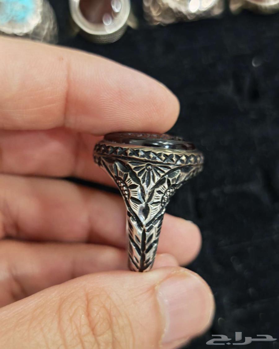 خاتم عقيق منقوش64366688218243112
