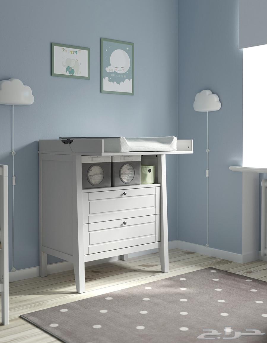 دولاب تغيير اطفال من ايكيا جديد بكرتونه64353300128514111