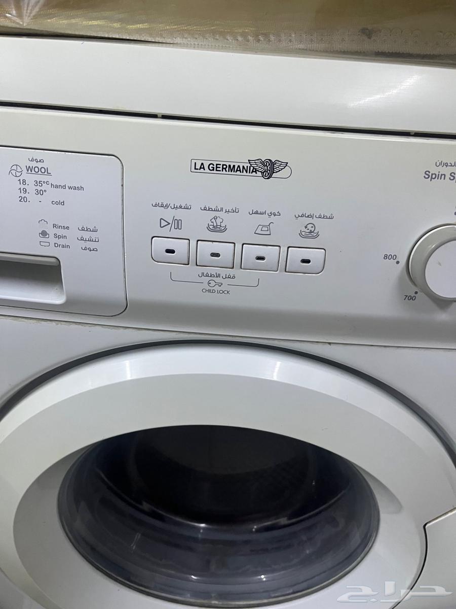 غسالة اوتوماتيك لا جيرمانيا 7كيلو شبه جديدة64358221224322111