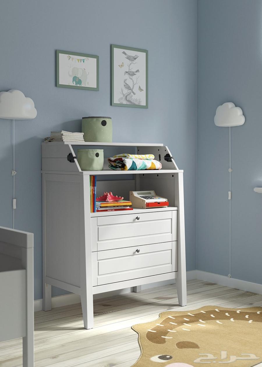 دولاب تغيير اطفال من ايكيا جديد بكرتونه64353300128514110
