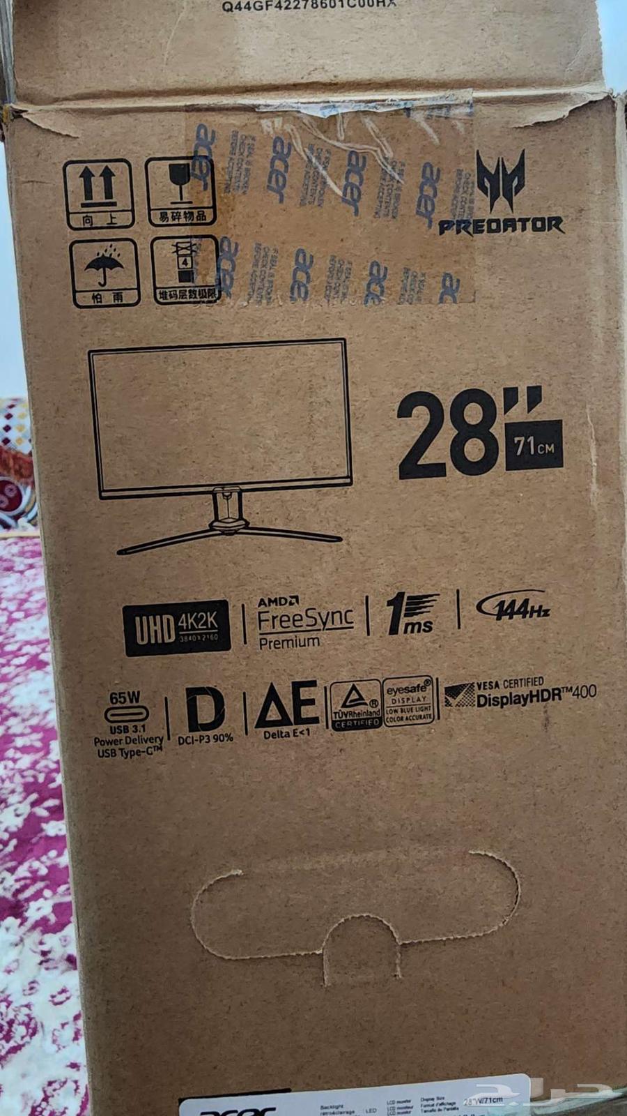 شاشه بي سي 4k 28 بوصه predator64359374773505111