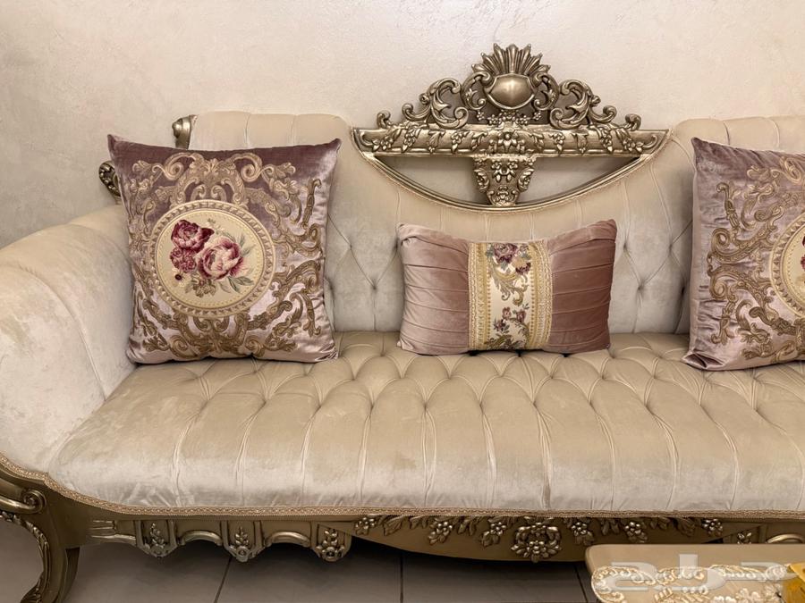 مجلس كنب تركي محفور تلبيس فاخر يكفي 16 شخص نسائي و رجالي64351896786563111