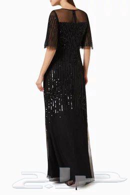 فستان سهره أسود مطرز64377004515586112