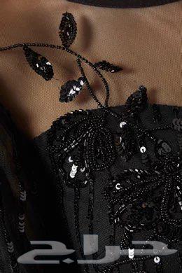 فستان سهره أسود مطرز64377004515586111