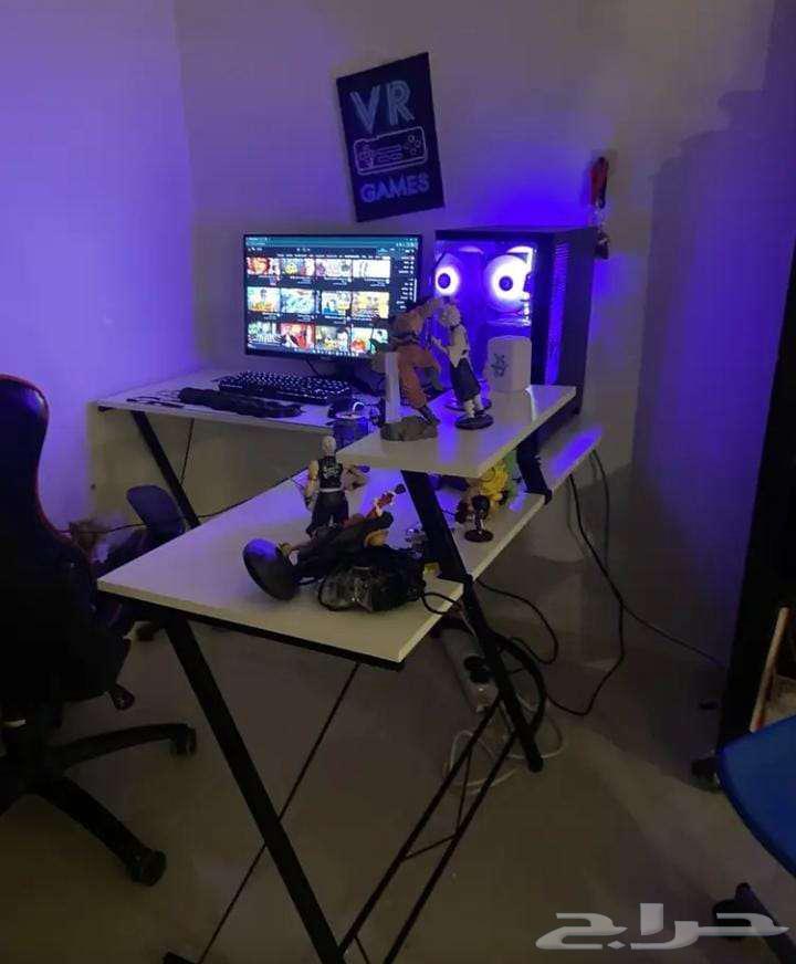 مكتب العاب عنصري على شكل حرف Lمع إطار معدني محطة64378149643266111