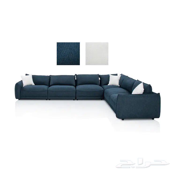 كنب زاوية من ميداس شبه جديد للبيع64364292093697111