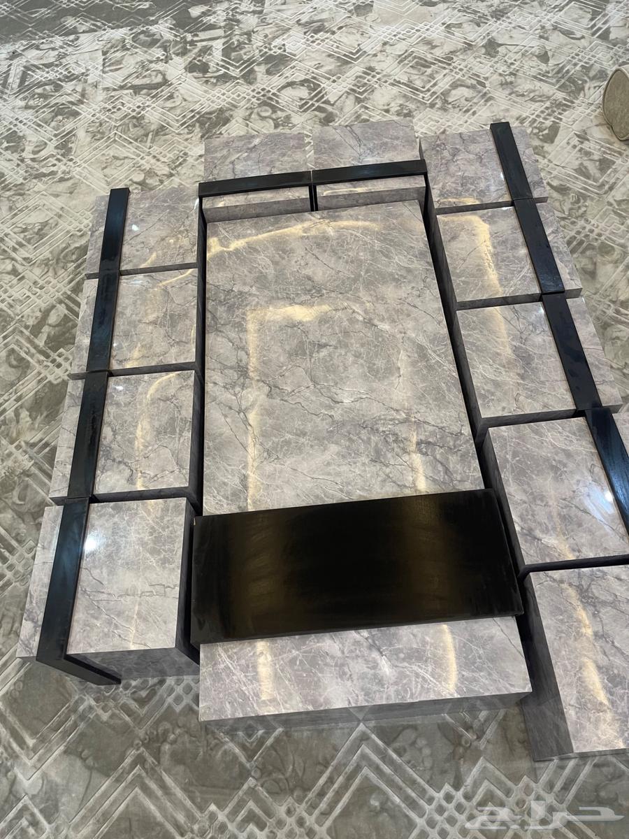 طاولات فخمة ارضية طاولة كبيره مع11طاوله خدمة بديل رخام جديده64375902202883113