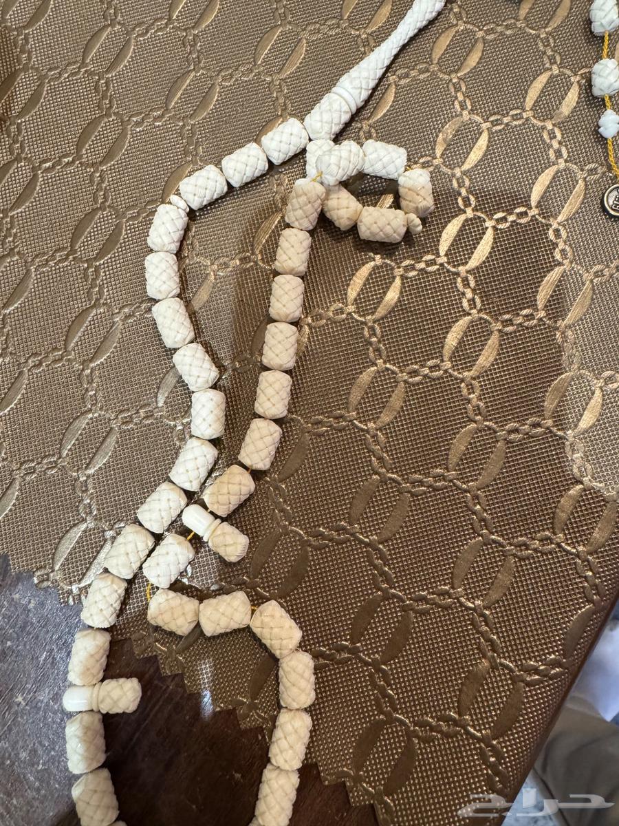 سبحة عاج الفيل منقوش اصلية64376362688897110