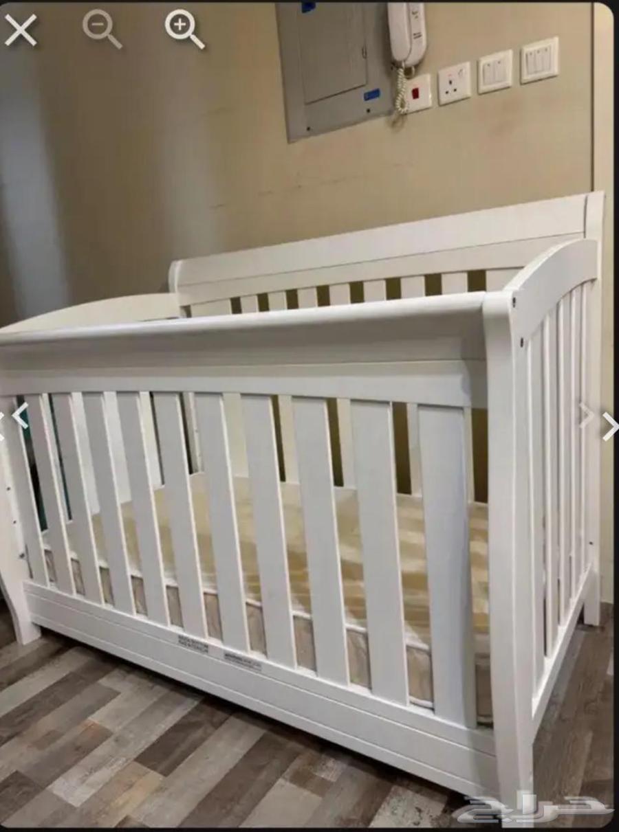 سرير اطفال ابيض ايكيا64367347281795111