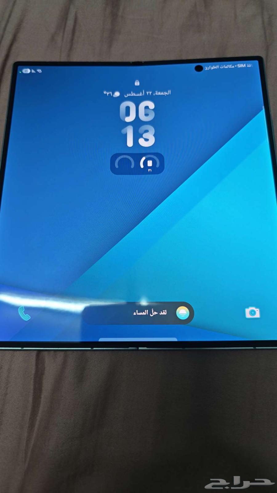 Samsung fold 7 شبه جديد64372463391619111