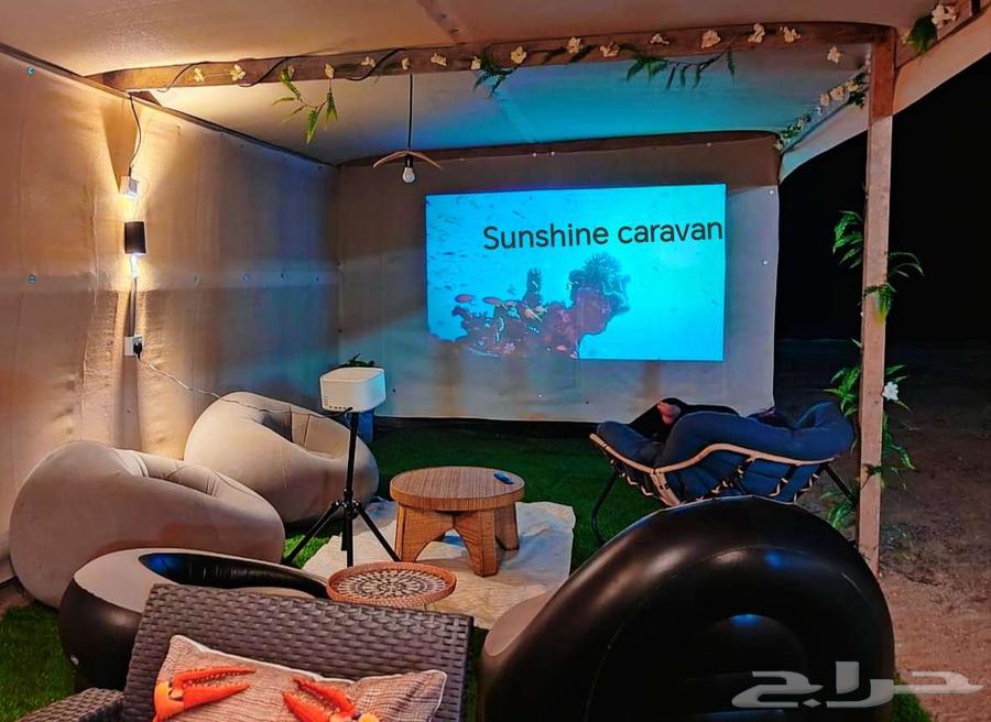 كرفان فاخر جدا باطلالة بحرية رائعة للاجار جدة64376155179778111