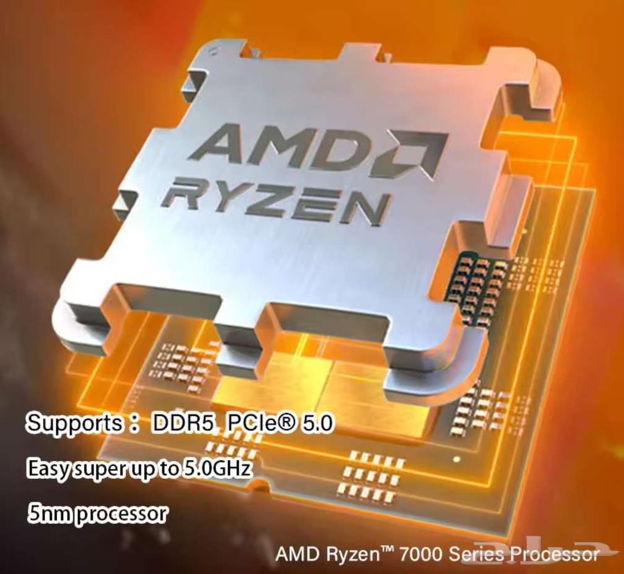 معالج رايزن Ryzen 5 7500f جديد ما انفك64377108474243113