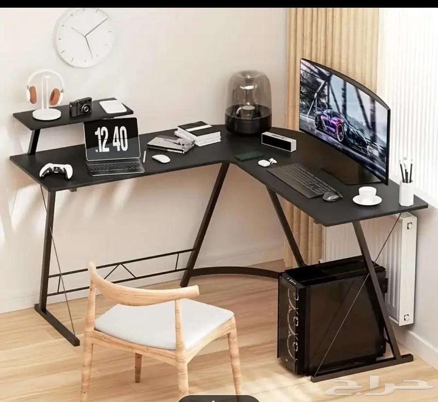 مكتب العاب عنصري على شكل حرف Lمع إطار معدني محطة64378149643266114