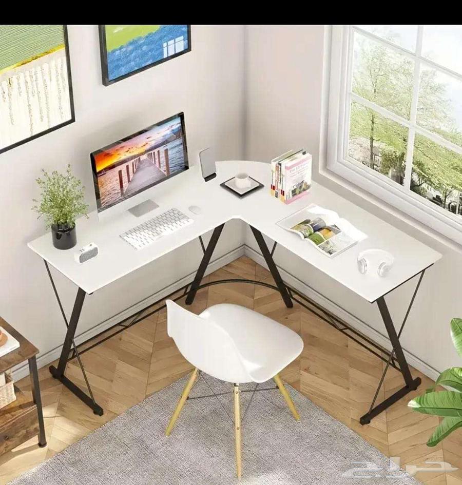 مكتب العاب عنصري على شكل حرف Lمع إطار معدني محطة64378149643266112