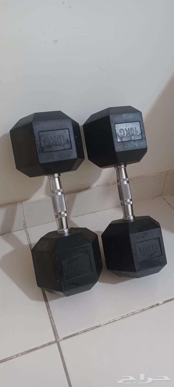 دمبل 10 كيلو للبيع 2 دمبل64383843924354111