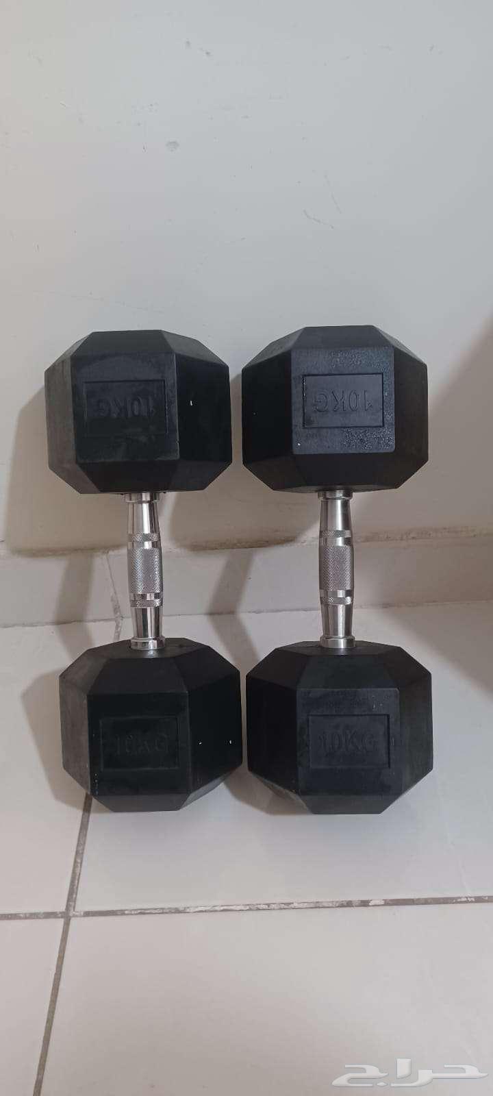 دمبل 10 كيلو للبيع 2 دمبل64383843924354110