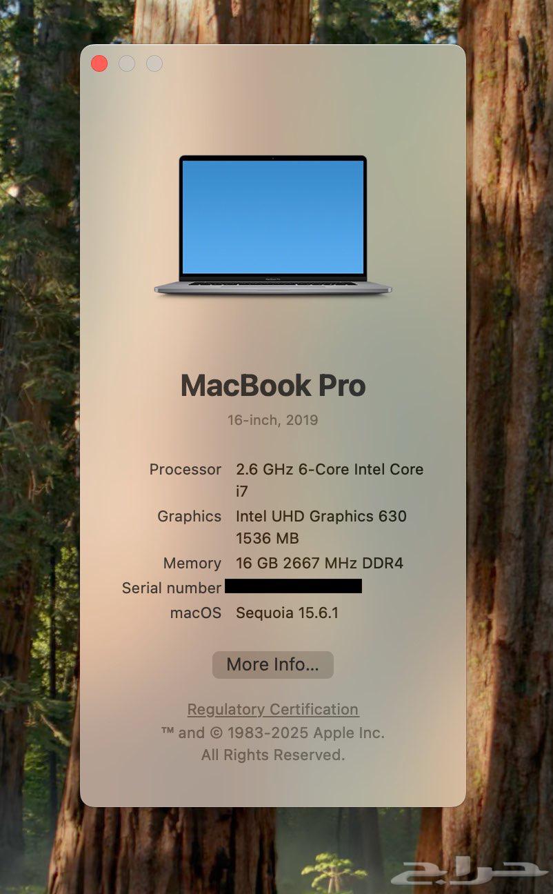 MacBook Pro 16  موديل 2019 16 انش64385299781763113