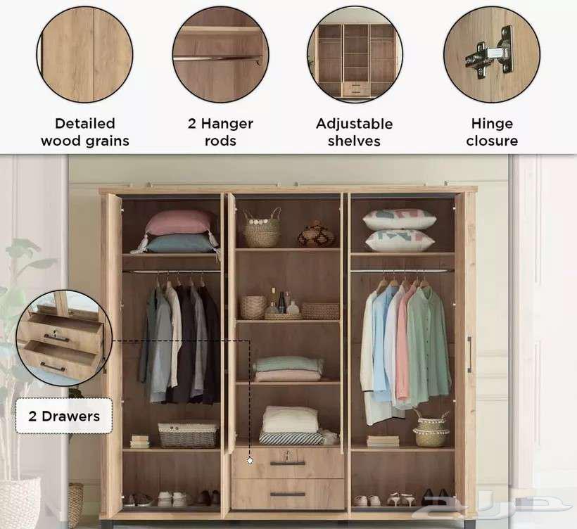 غرفة نوم فاخرة مكونة من 6 قطع   جديدة تماما   لم ت ستعمل64389004440705113