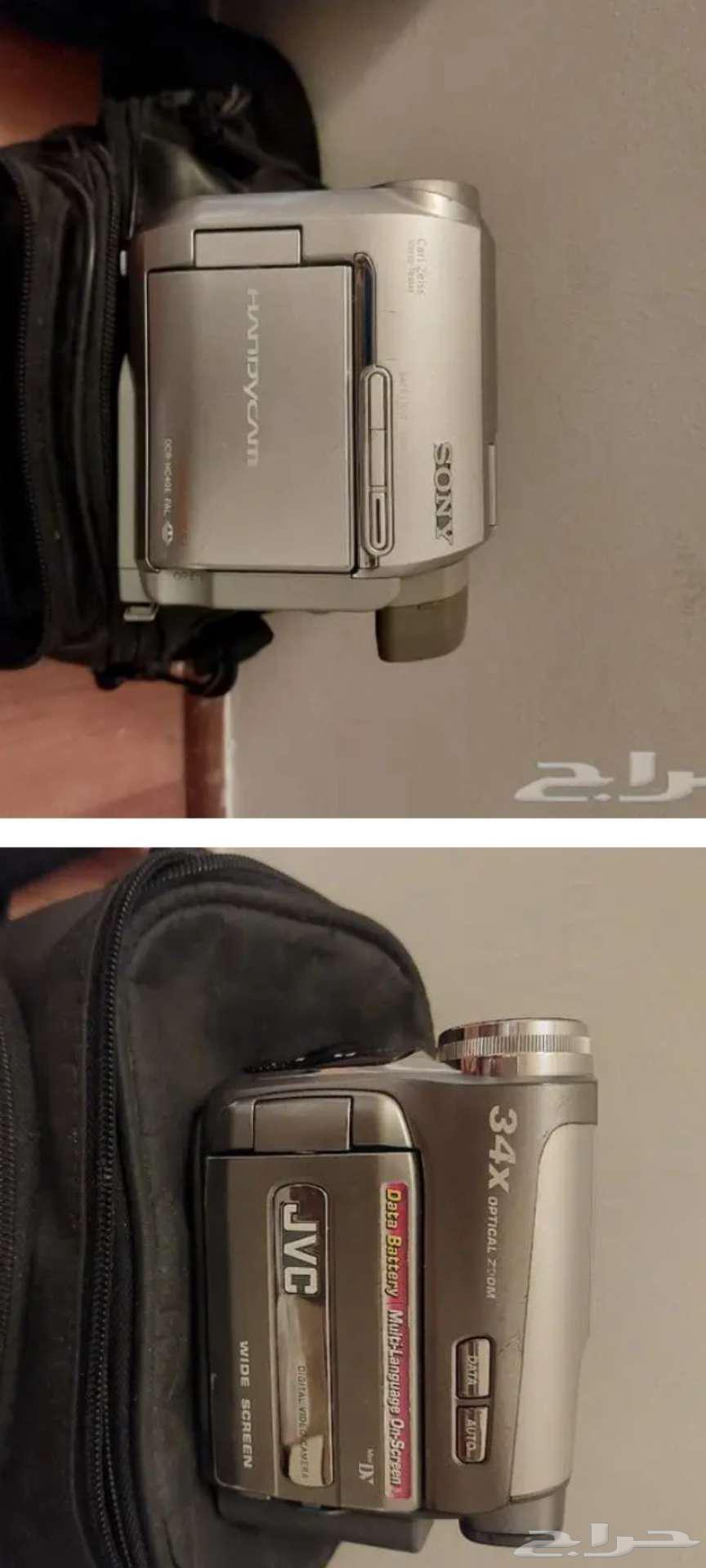 كميرات فديو سوني وجي في سي لاتعمل للبيع64384092240771111